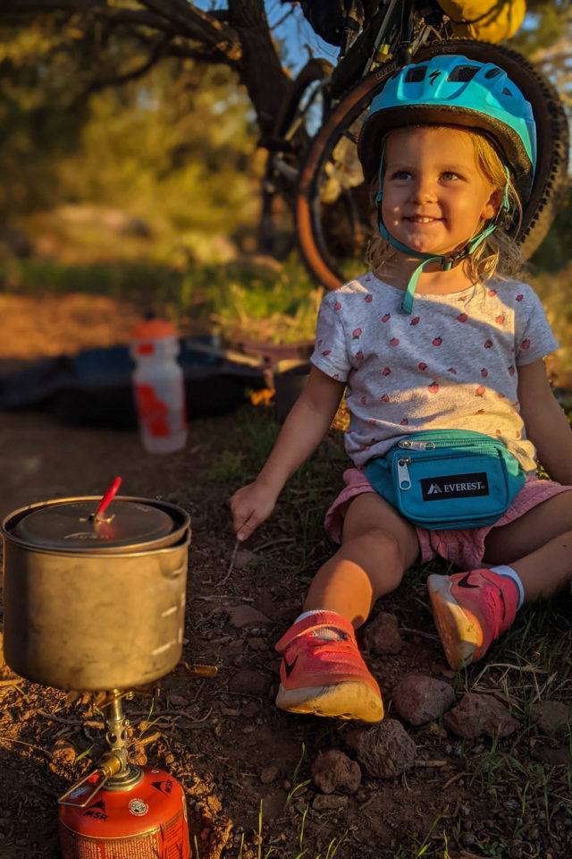 Hardtail Party two year old bikepacking