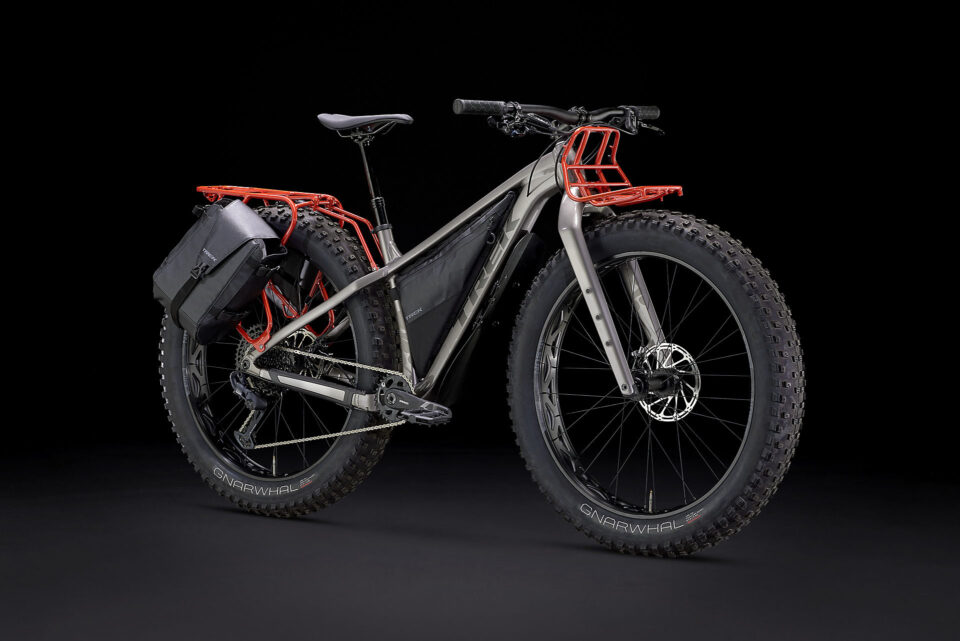 The Trek Farley Winter Edition has a new Rack and Harness System