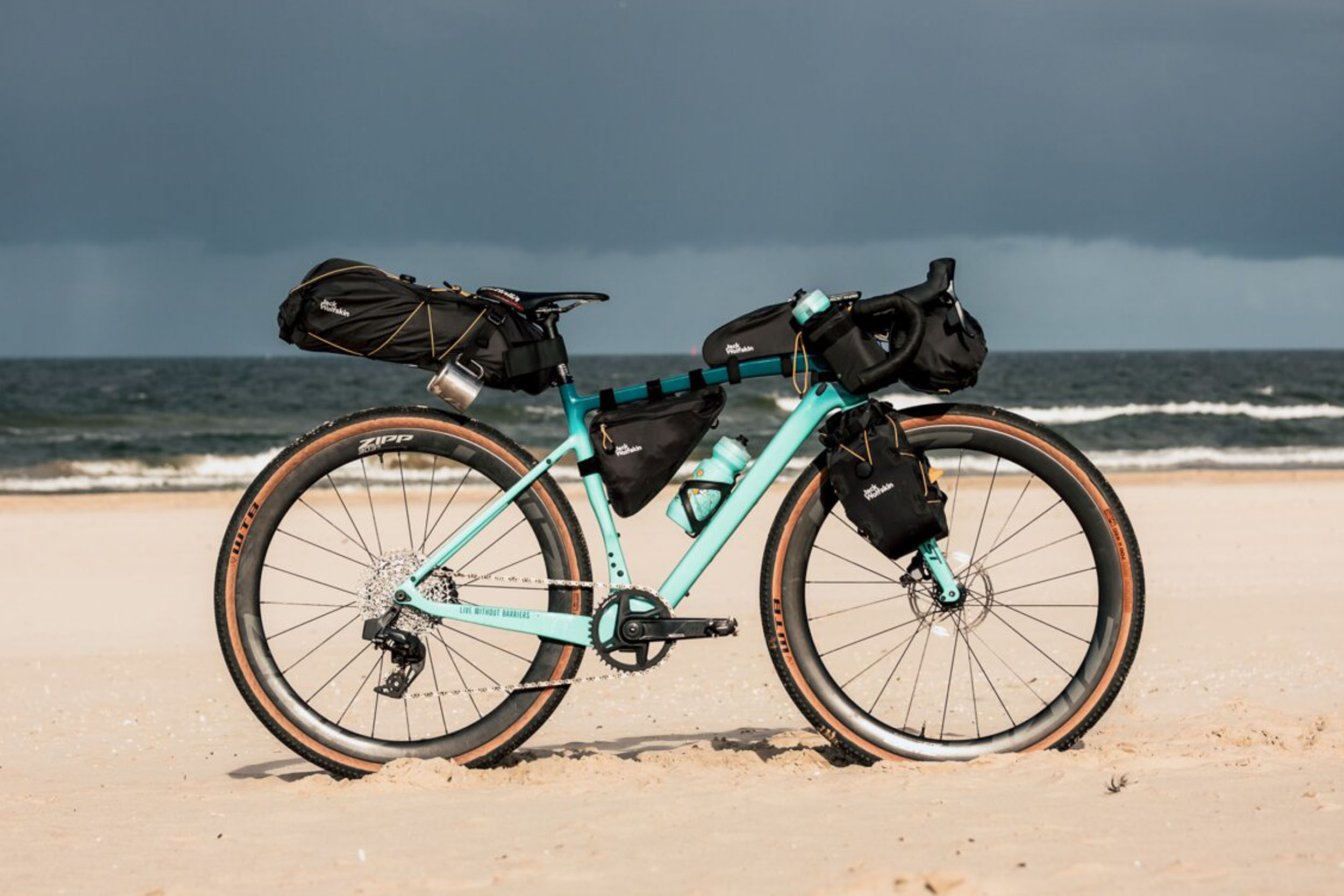 The New Jack Wolfskin 2023 Bikepacking Bags are Lightweight and PFC-free