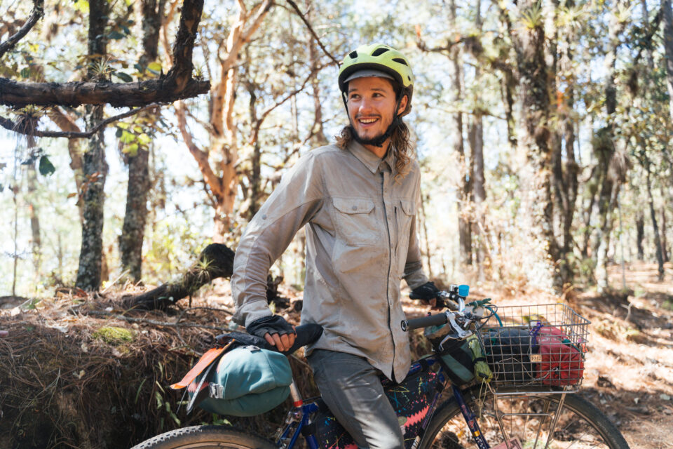 Mason and his 90s Bianchi Basket Bike - BIKEPACKING.com