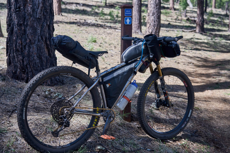 Solo bikepacking Pinyons and Pines