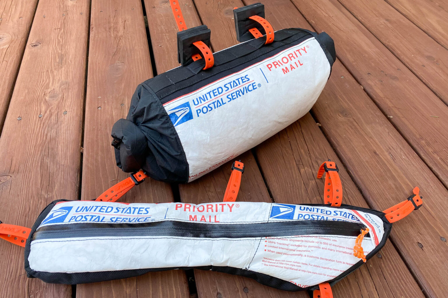 USPS Mailer Bikepacking Bags