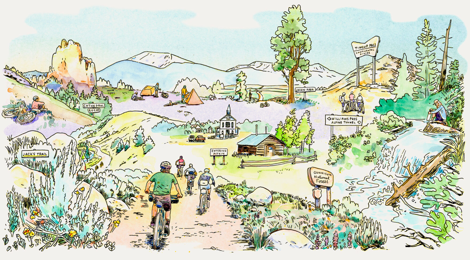 Sage and Saddles, Gunnison Bikepacking Route