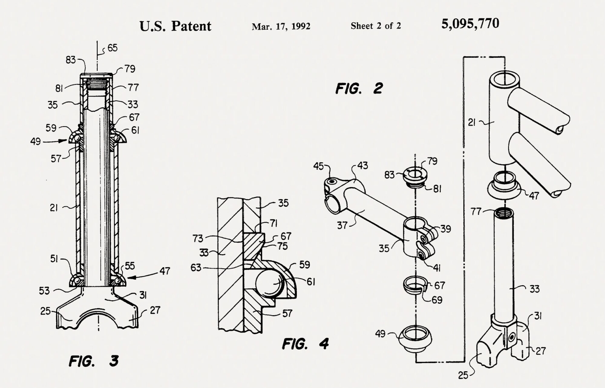 Aheadset Patent Drawing, John Rader
