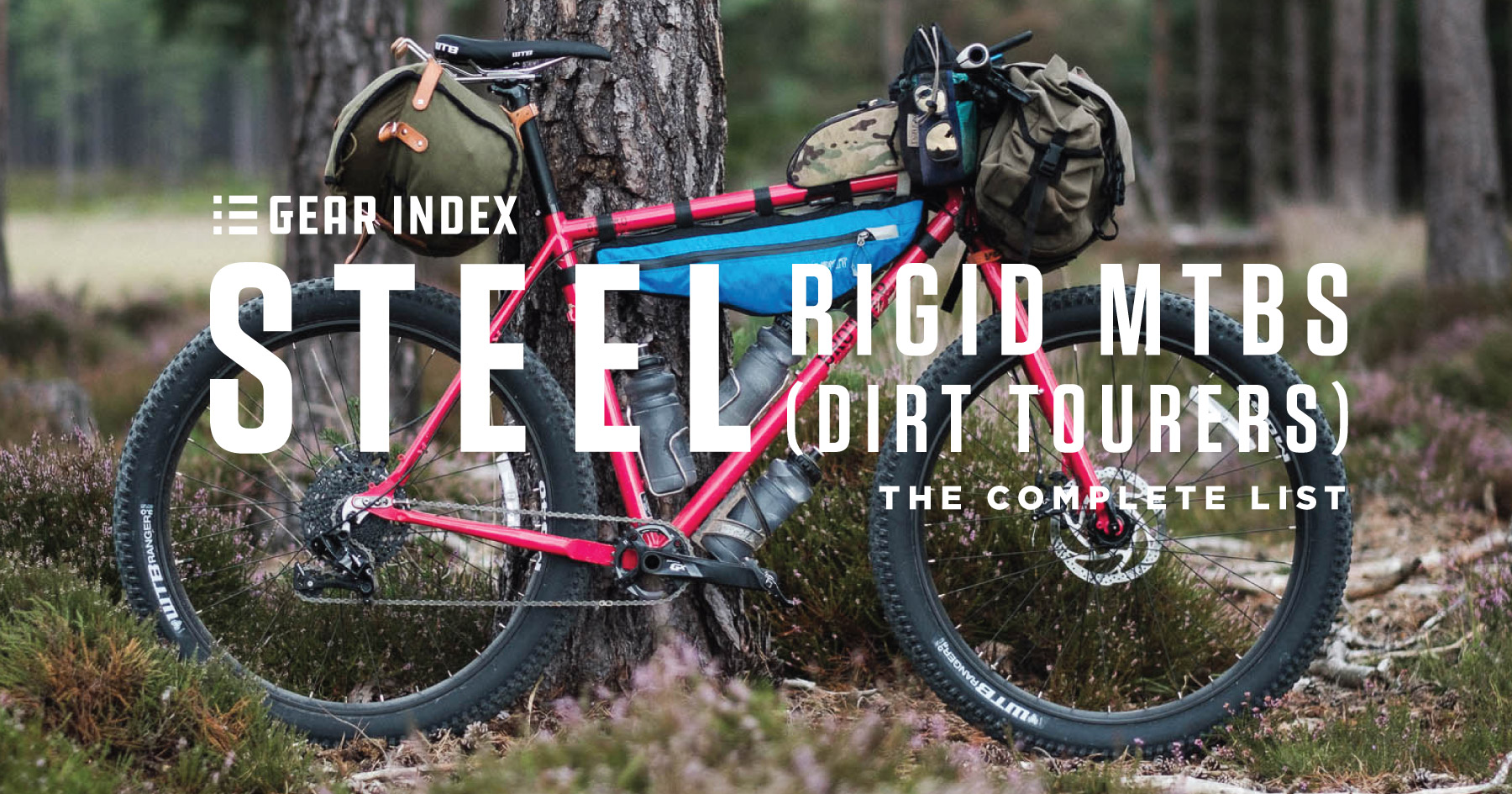 rigid steel mountain bikes and off-road dirt touring bikes