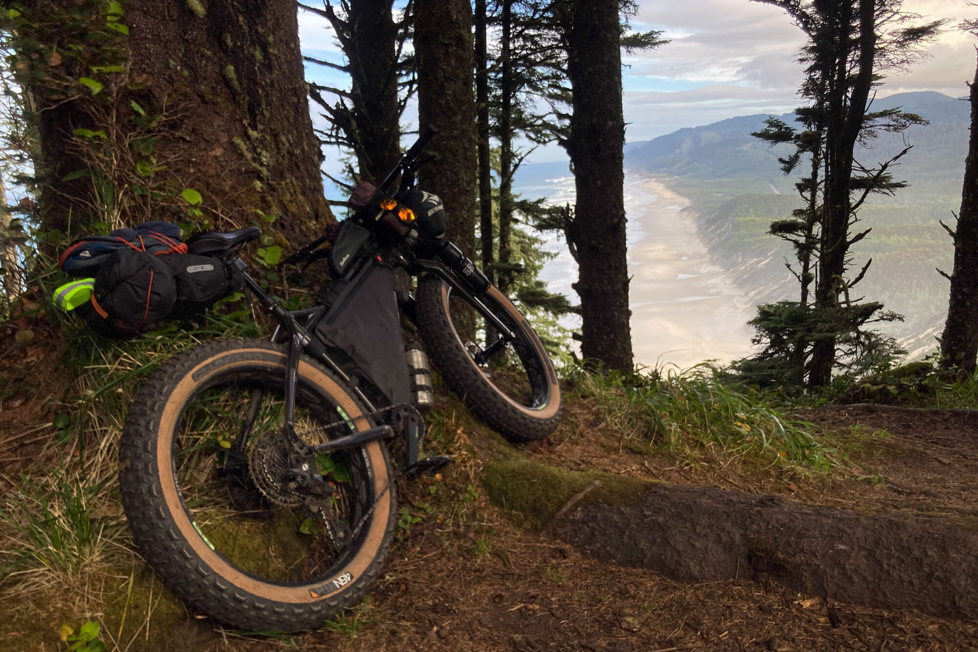 fat biking Oregon coast trail video
