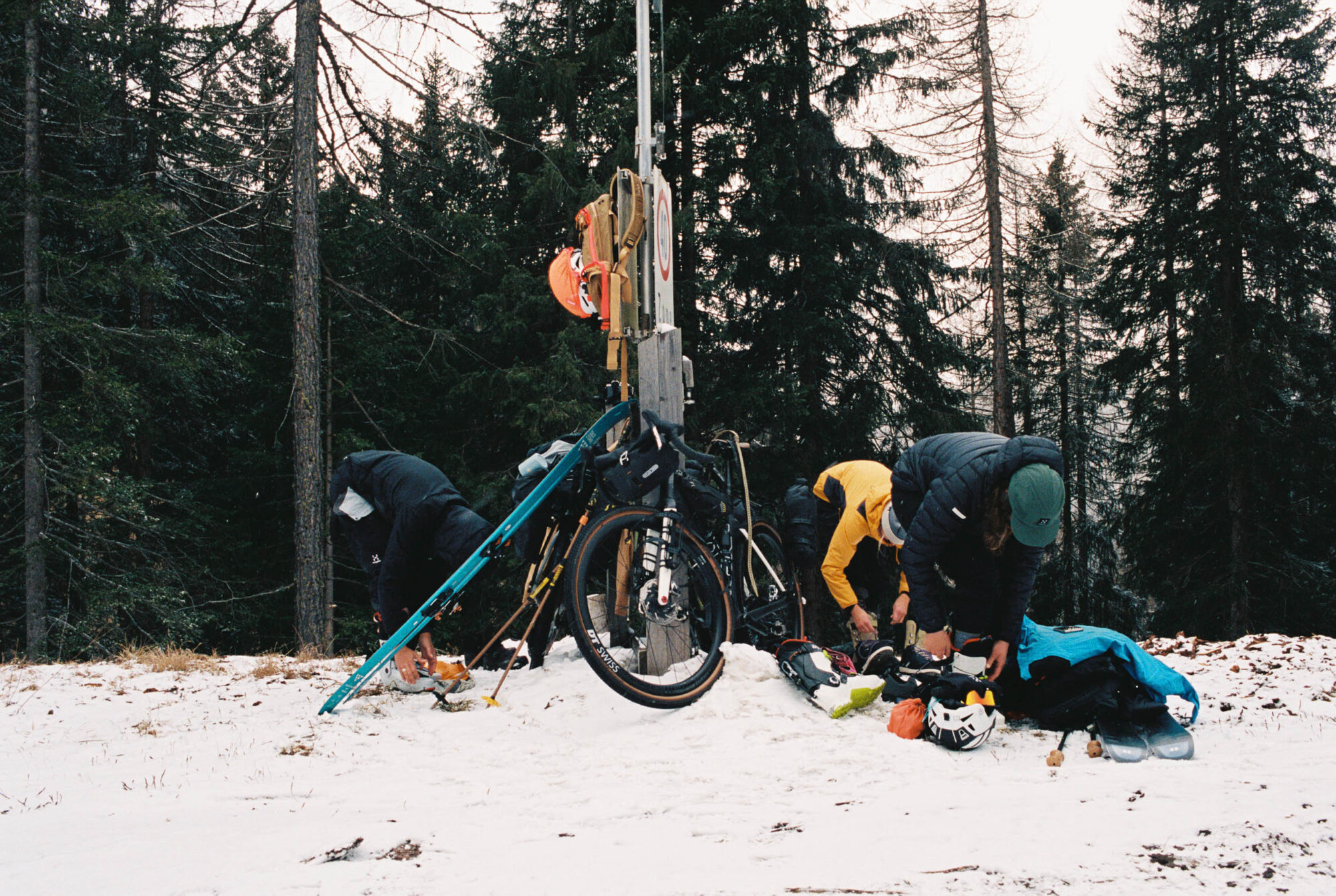 Ride to Ski, Bikepacking and Ski Touring the Dolomites