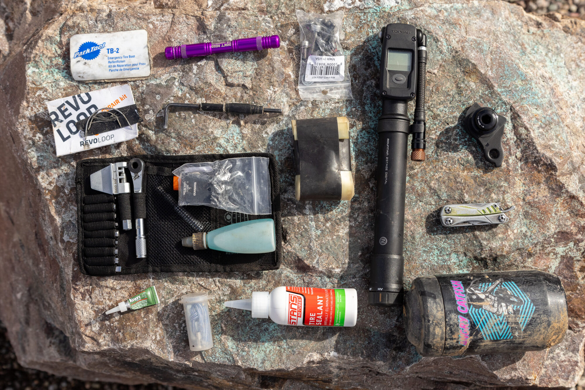 three bikepacking repair kits Arizona video