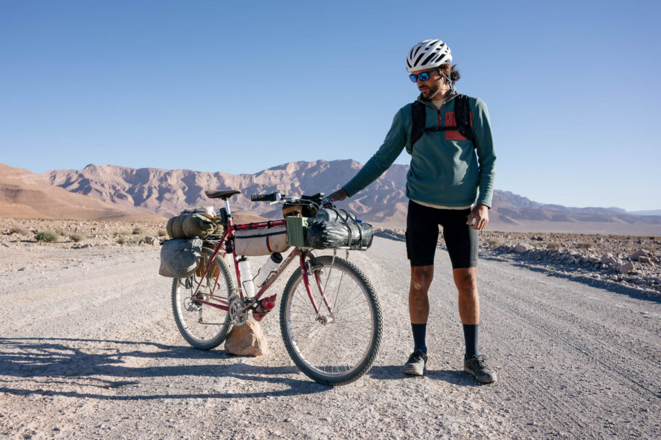 Humbert Campins and his 1990s Trek Mountain Track in Morocco