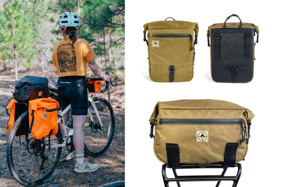 Updated North St. Bags Adventure Micro Panniers, Trunk Bag, and New Handlebar Pack