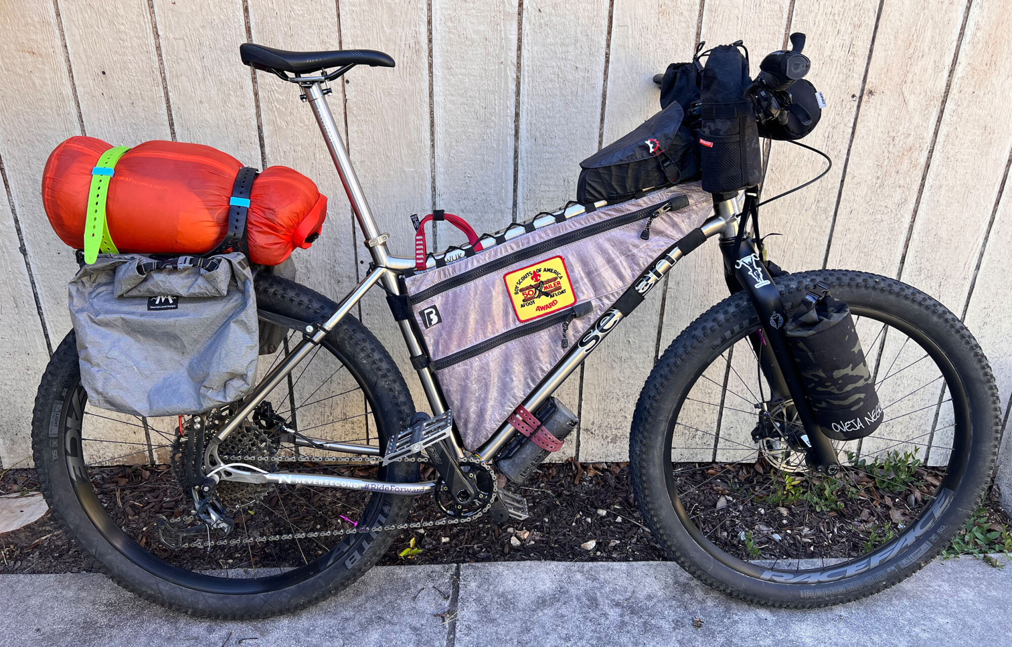 Bikepacking Moosetreks Frame Bag Touring Road Bike Full Frame Bag