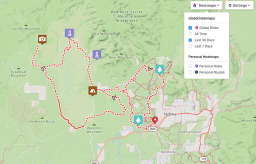 RWGPS heatmaps 2024