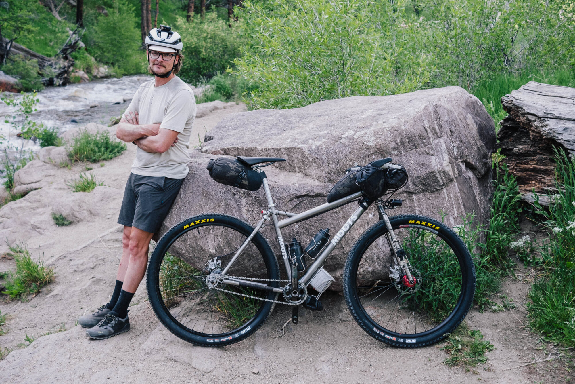 Justin and his Tour Divide-Ready 2009 Moots Mooto X YBB - BIKEPACKING.com