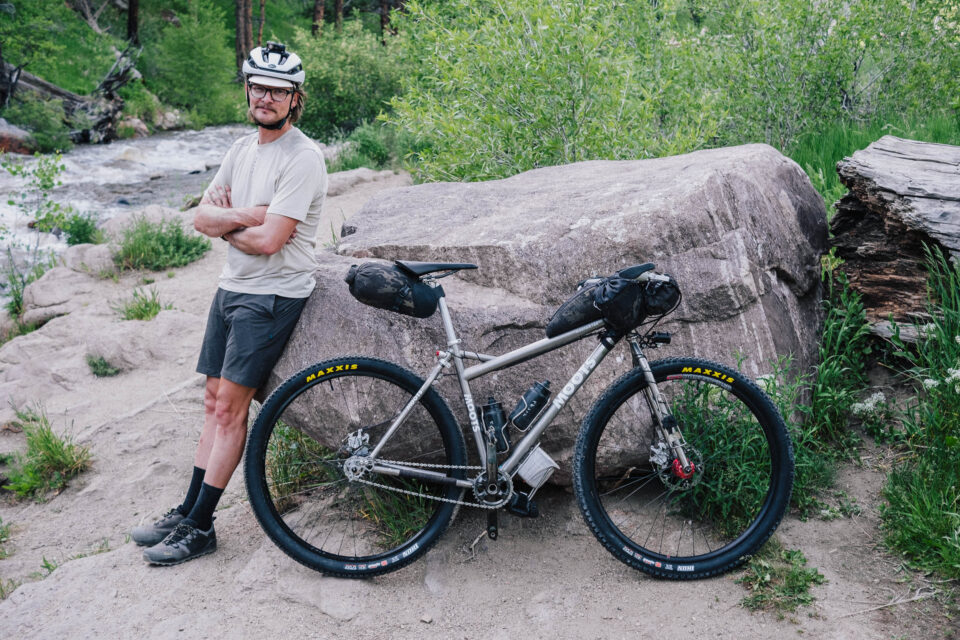 Justin and his Tour Divide-Ready 2009 Moots Mooto X YBB