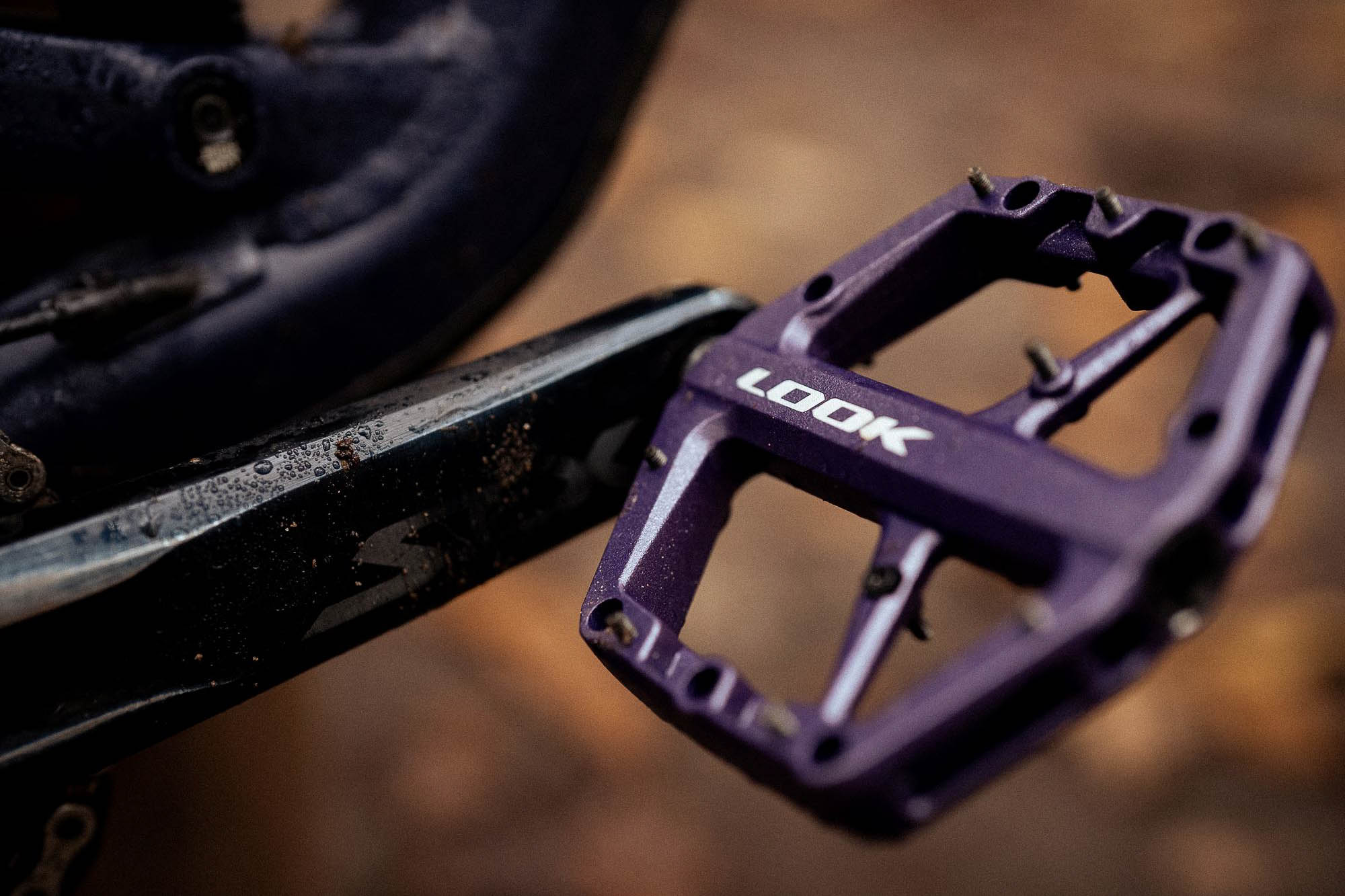 Look Trail Roc Fusion Flat MTB Pedals Purple