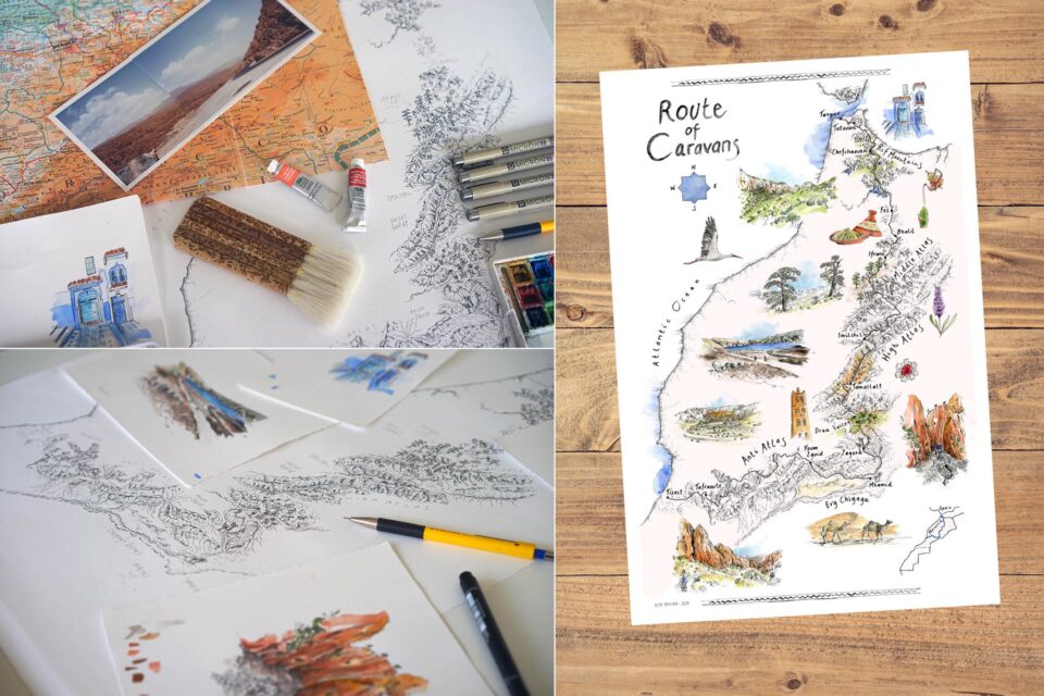 Route of Caravans Map