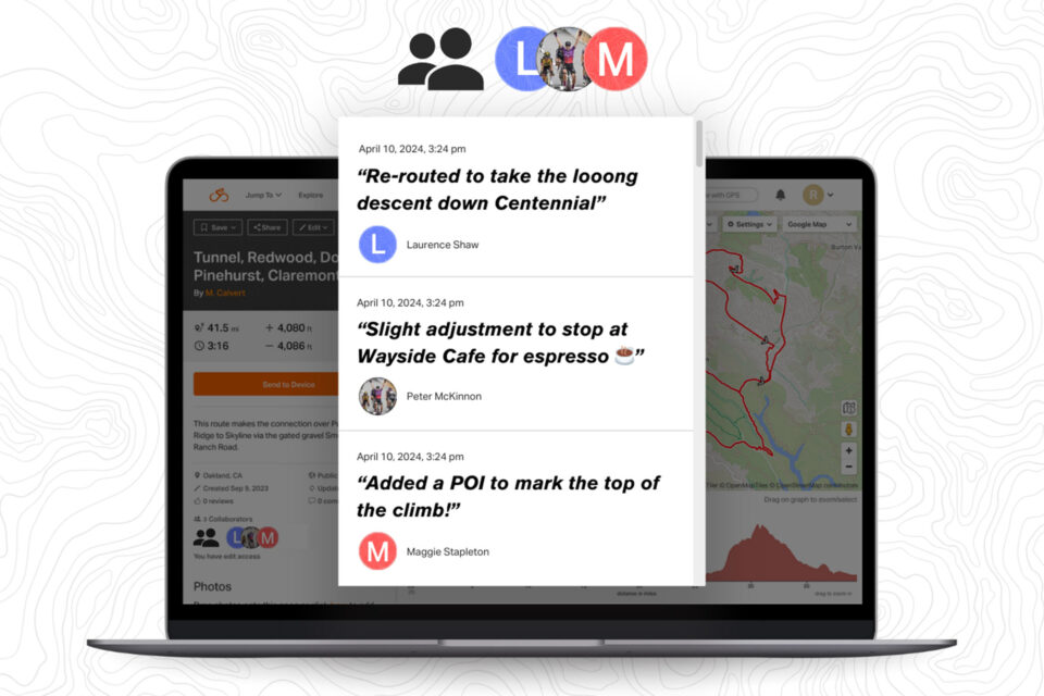 Ride with GPS Adds Collaborative Route Planning Feature