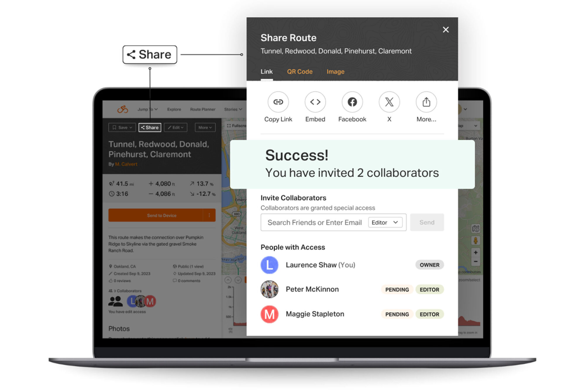 rwgps collaborative route planning