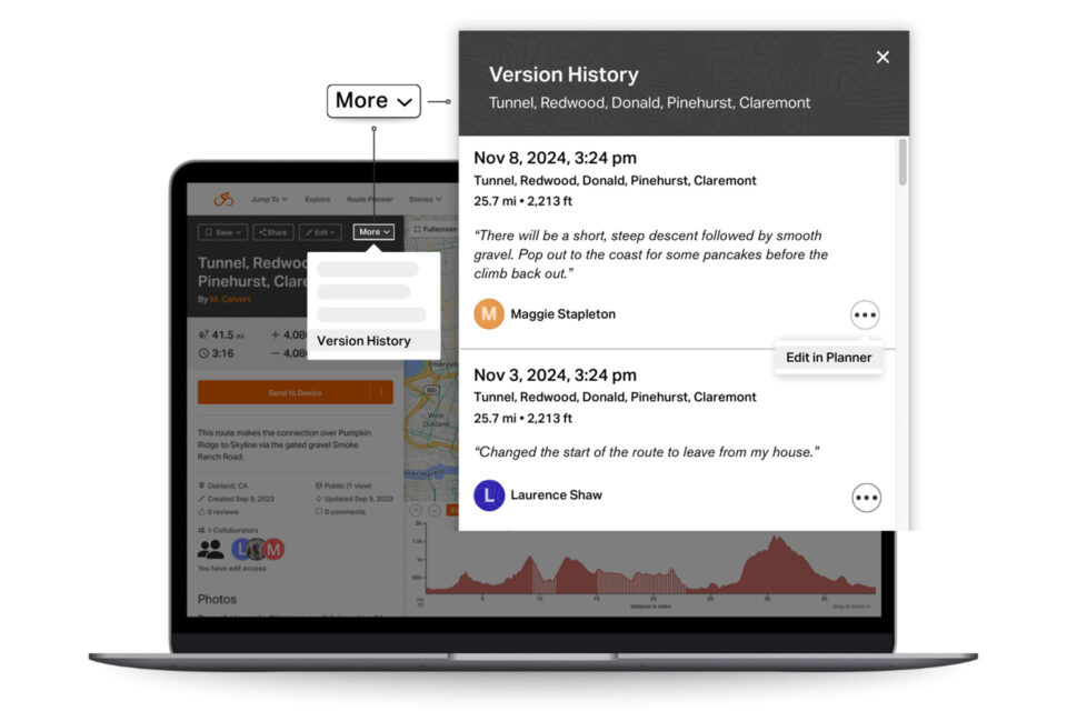 rwgps collaborative route planning