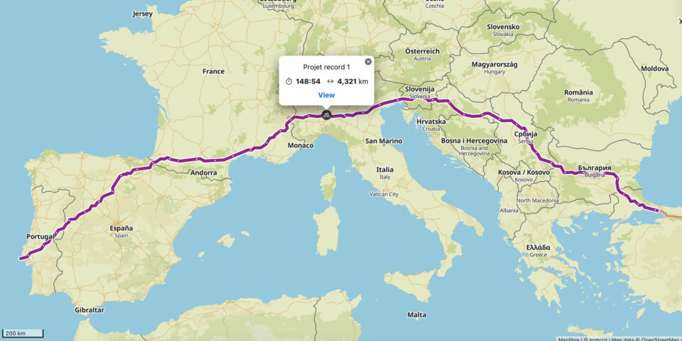 Sofiane Sehili Eurasia Record Map