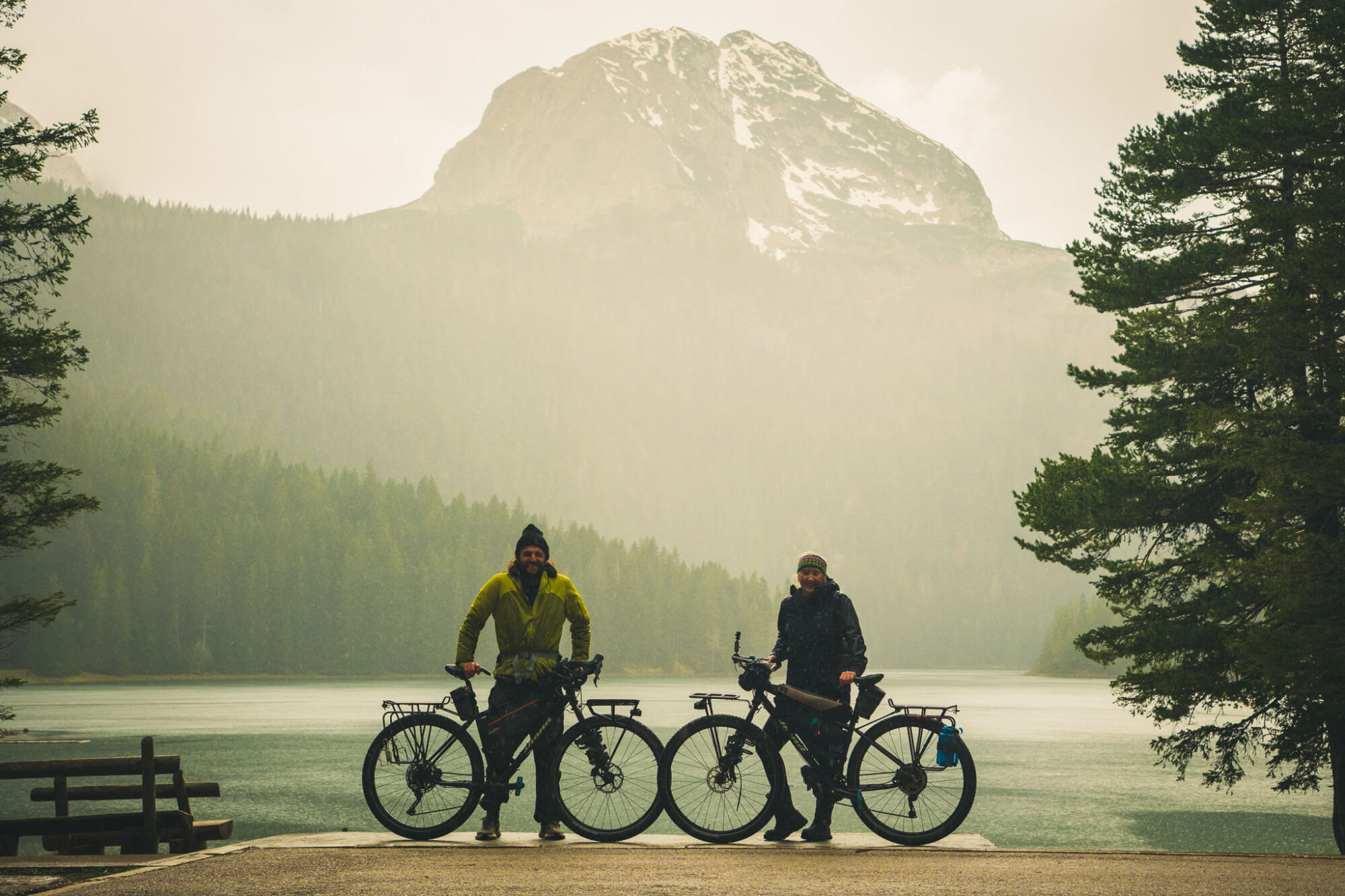 riding through the black mountain Montenegro