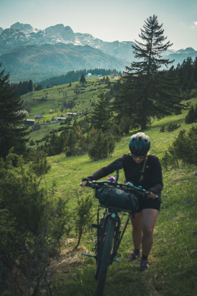 riding through the black mountain Montenegro