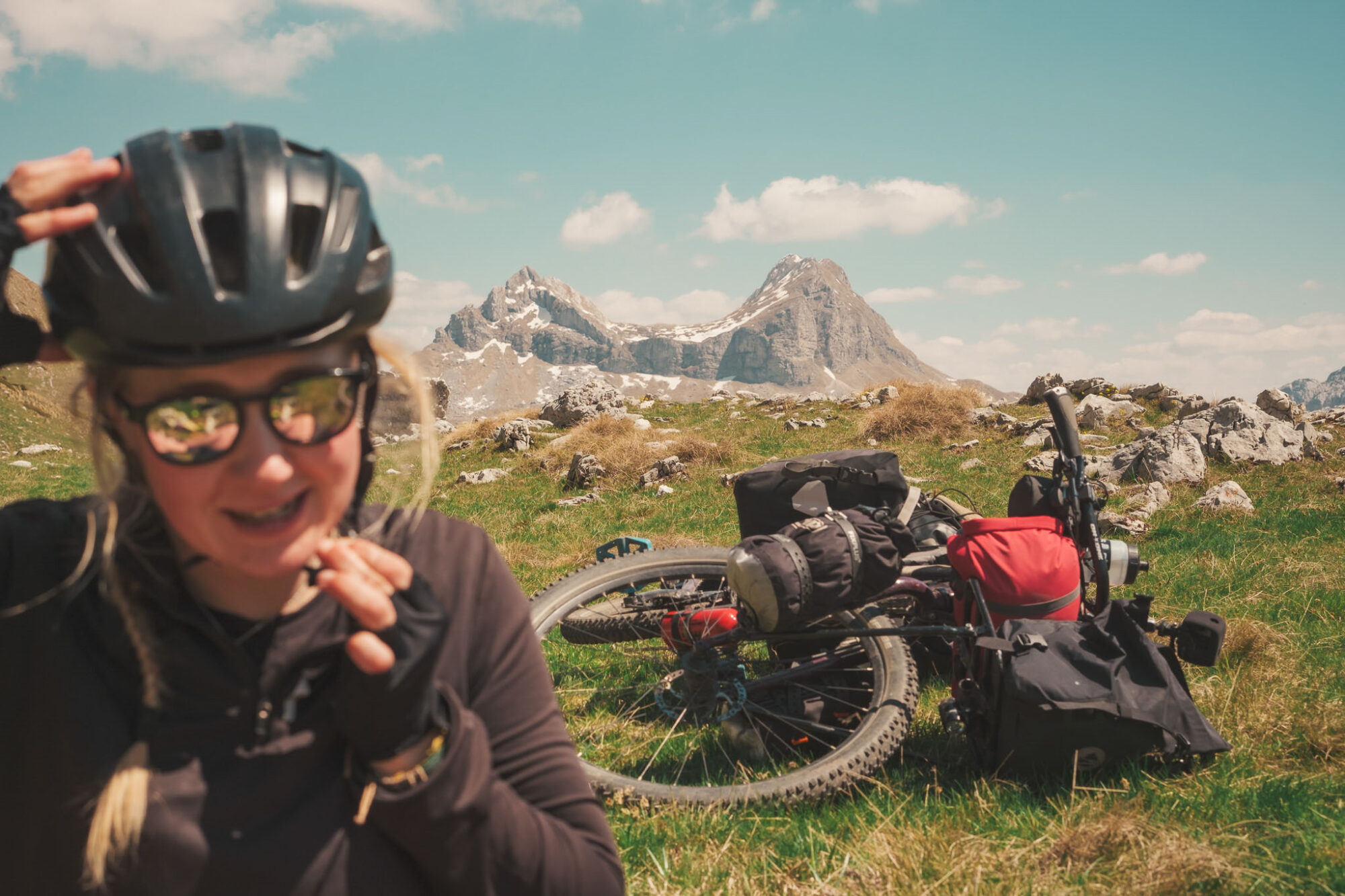 riding through the black mountain Montenegro