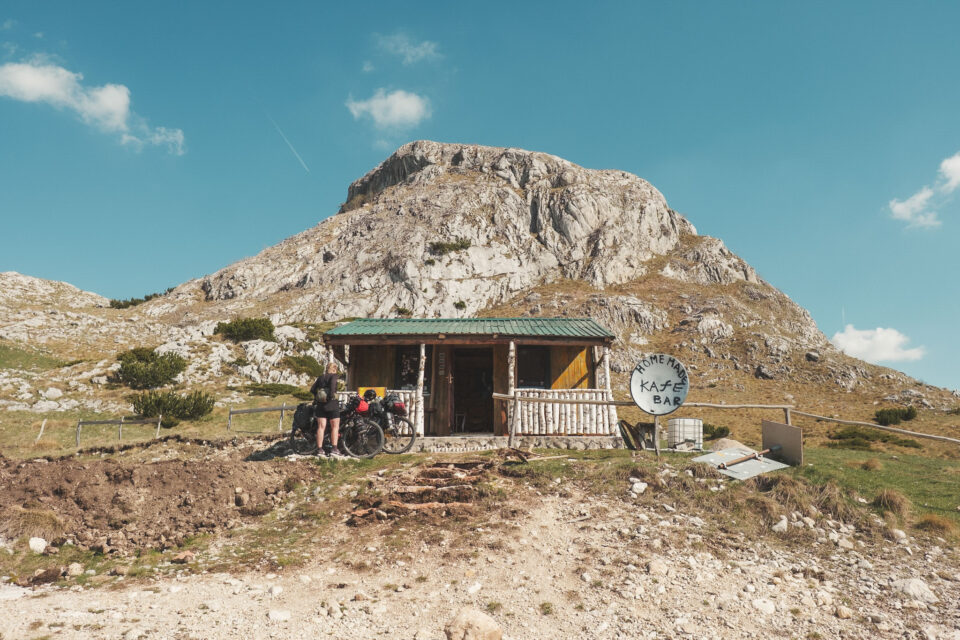riding through the black mountain Montenegro