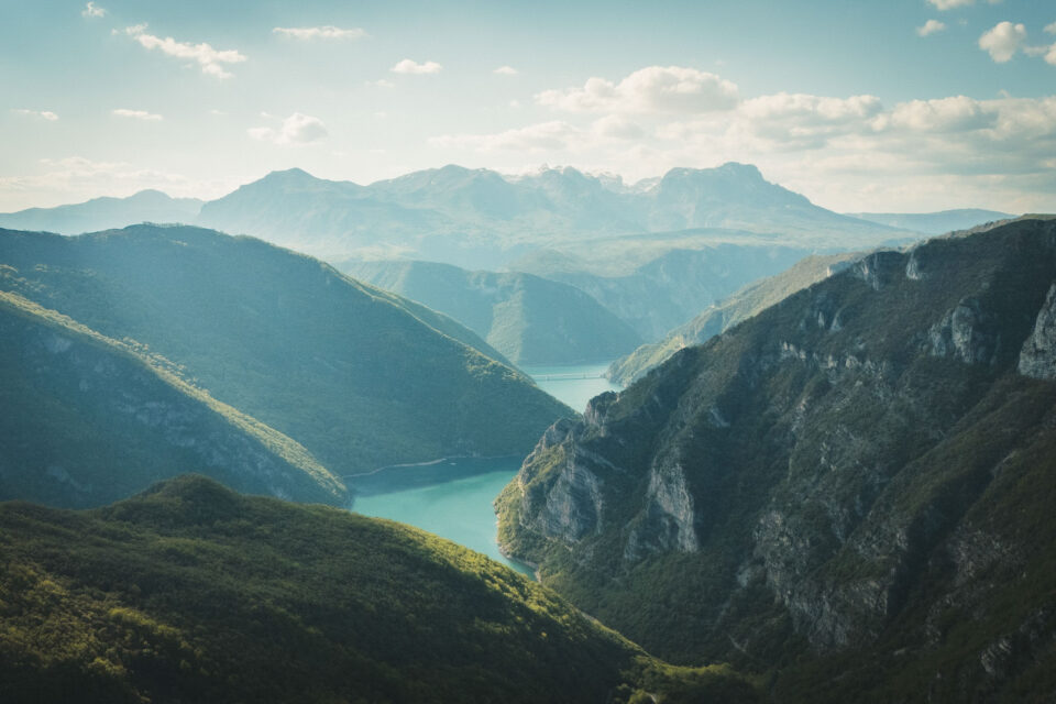 riding through the black mountain Montenegro