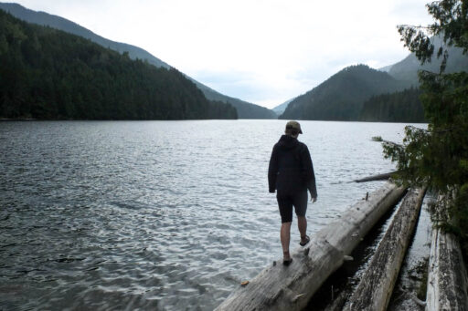 log jam loop, british columbia