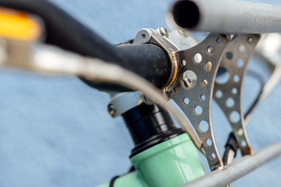 Mostly Forever Titanium Bedroll Harness Review, Handlebar Cradles