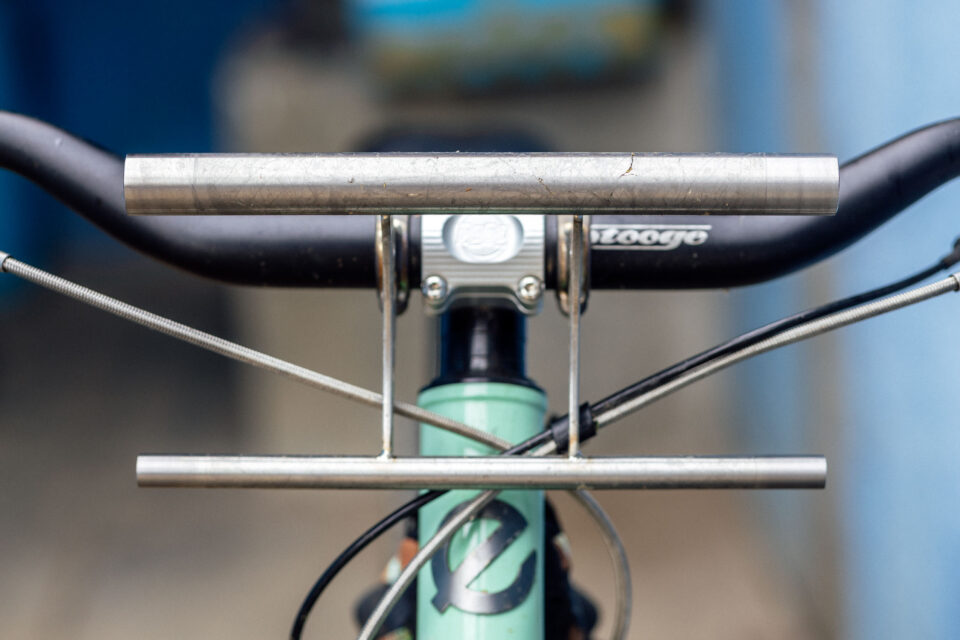 Mostly Forever Titanium Bedroll Harness Review, Handlebar Cradles