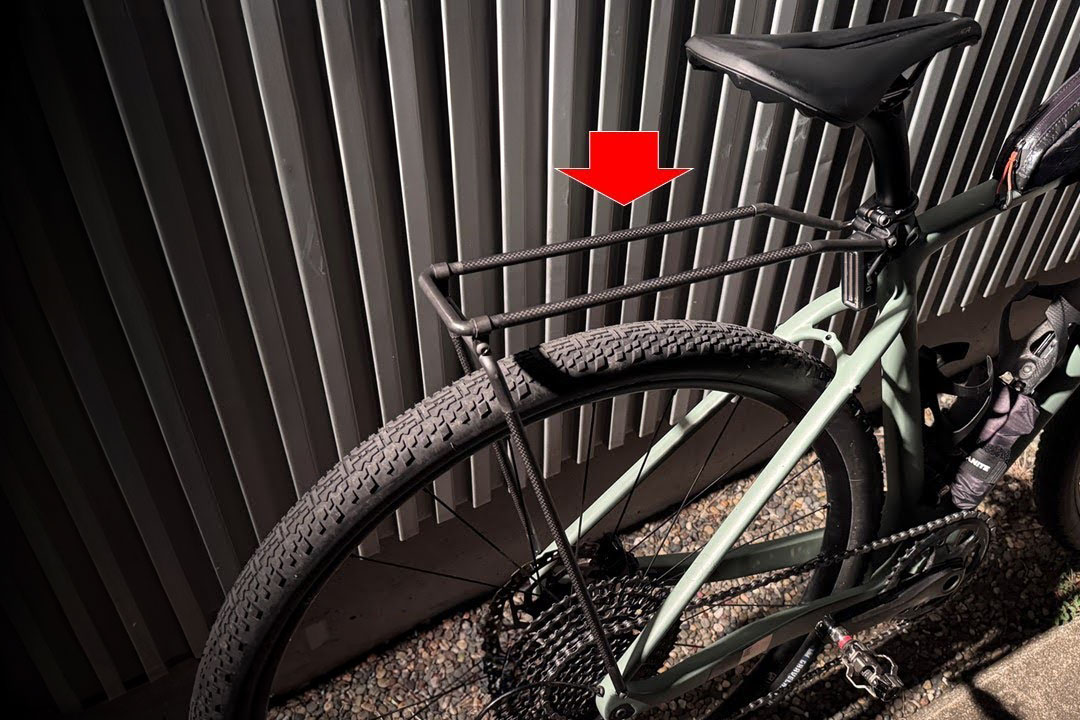 DIY Rear Rack with Carbon Poles