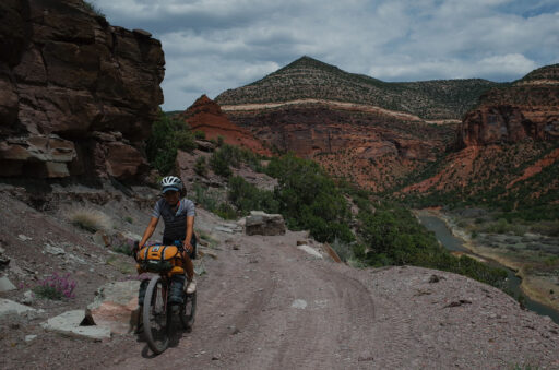 Lower Dolores Canyon Scramble bikepacking route, Sarah Swallow