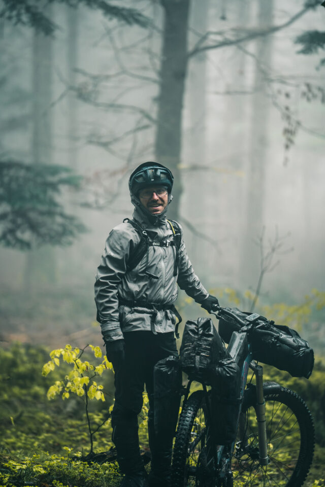 Enduro-packing Anton Wunscher and Fred Leth