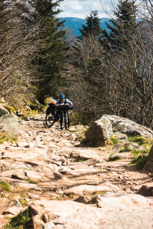 Enduro-packing Anton Wunscher and Fred Leth