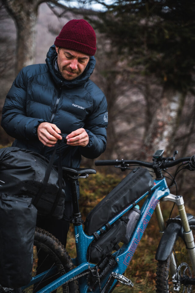 Enduro-packing Anton Wunscher and Fred Leth