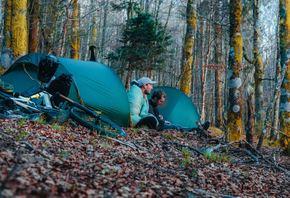 Enduro-packing Anton Wunscher and Fred Leth