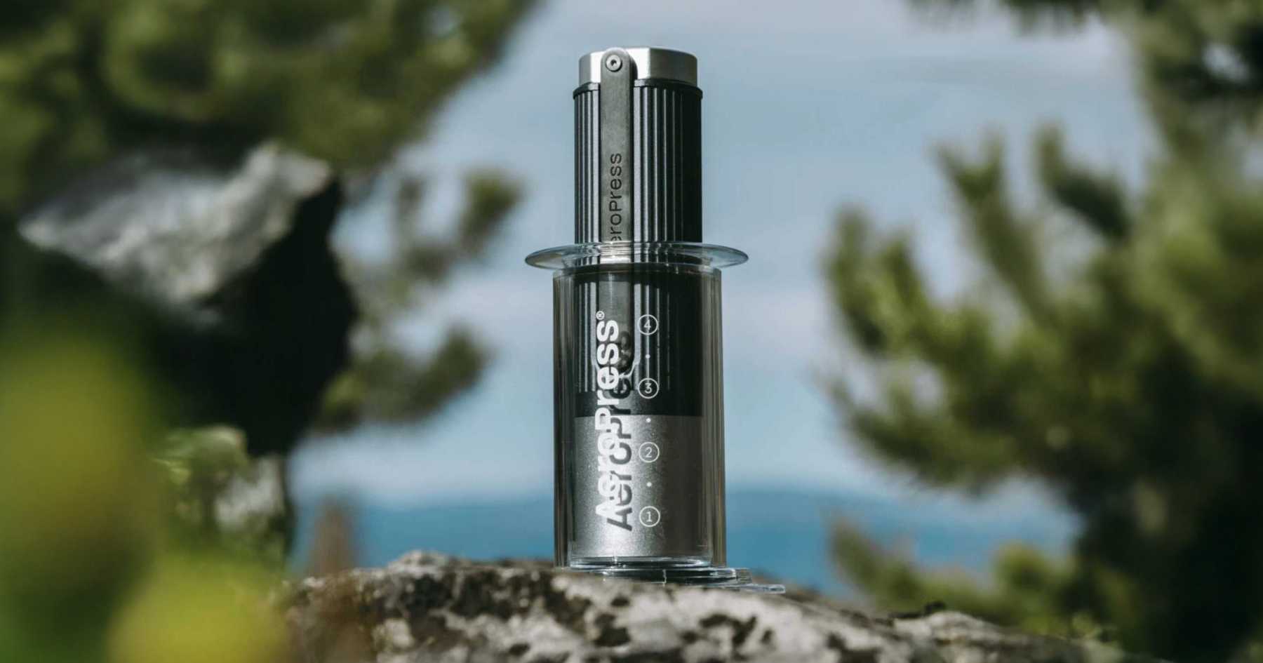 The AeroPress Manual Coffee Grinder is Made for Coffee Outside