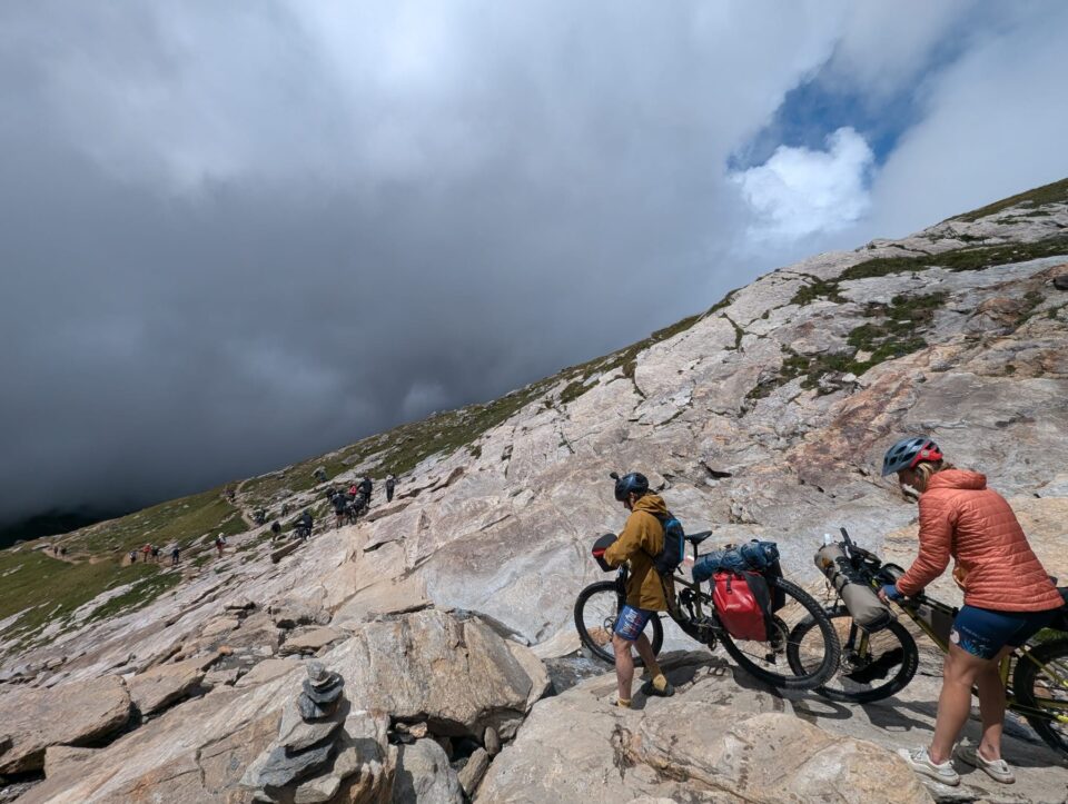 High Season Hike-a-bike Tour du Mont Blanc