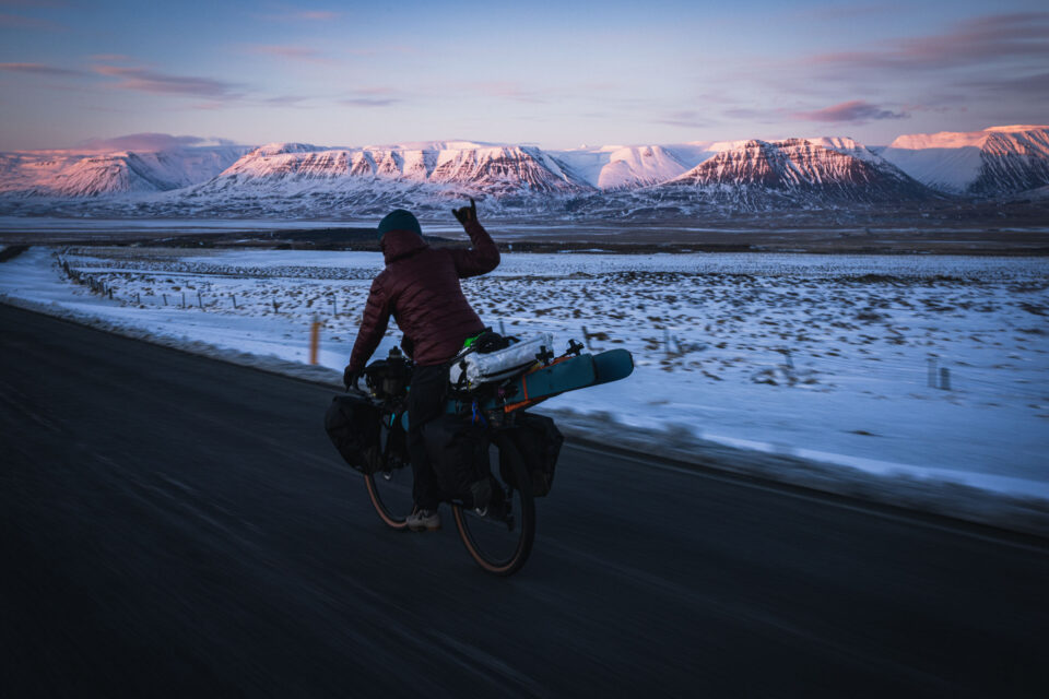 A Hundred Words for Wind Film Cycling to Ski Iceland