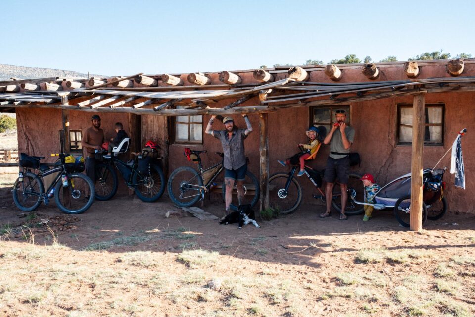 Family bikepacking New Mexico
