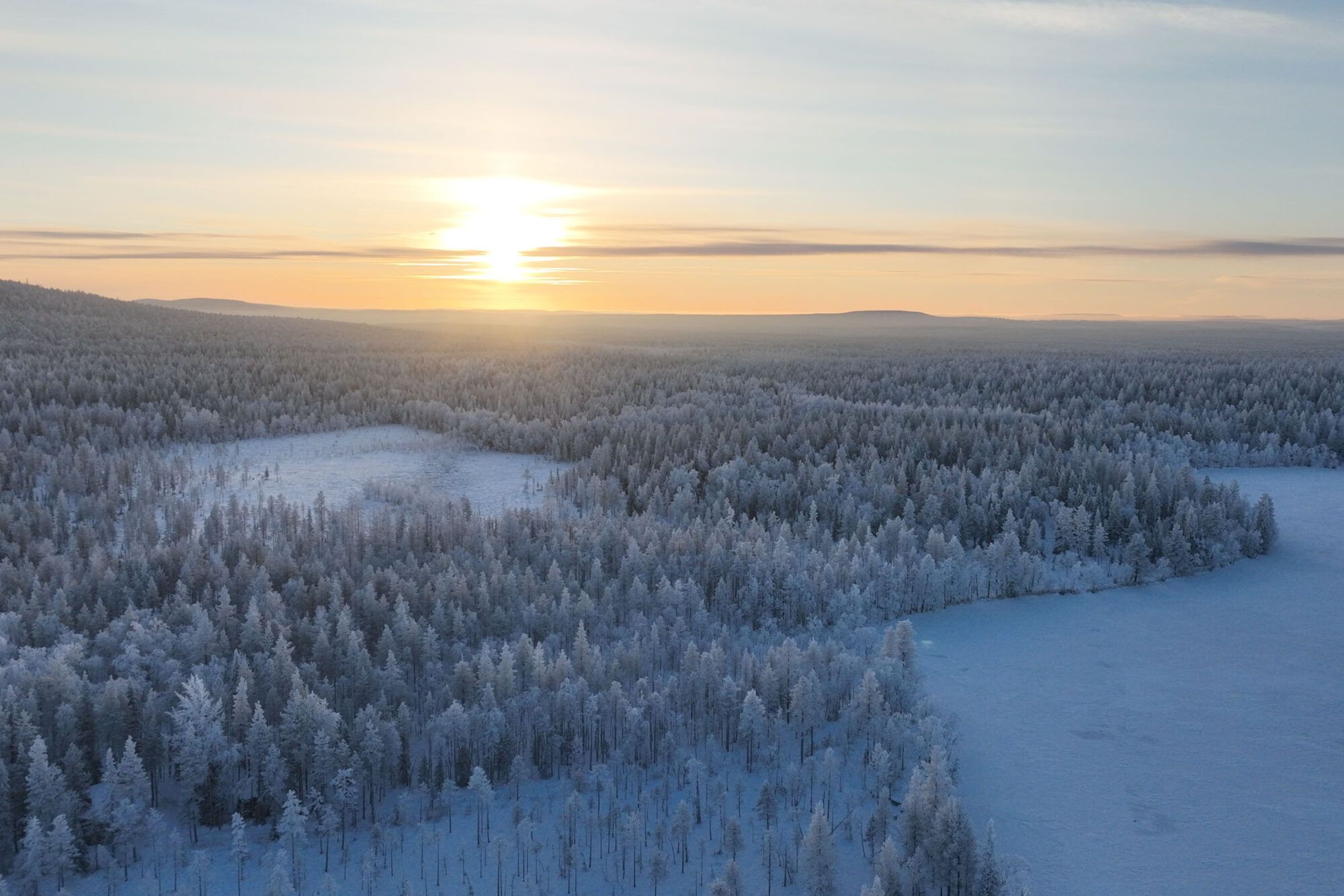 winter bikepacking lapland