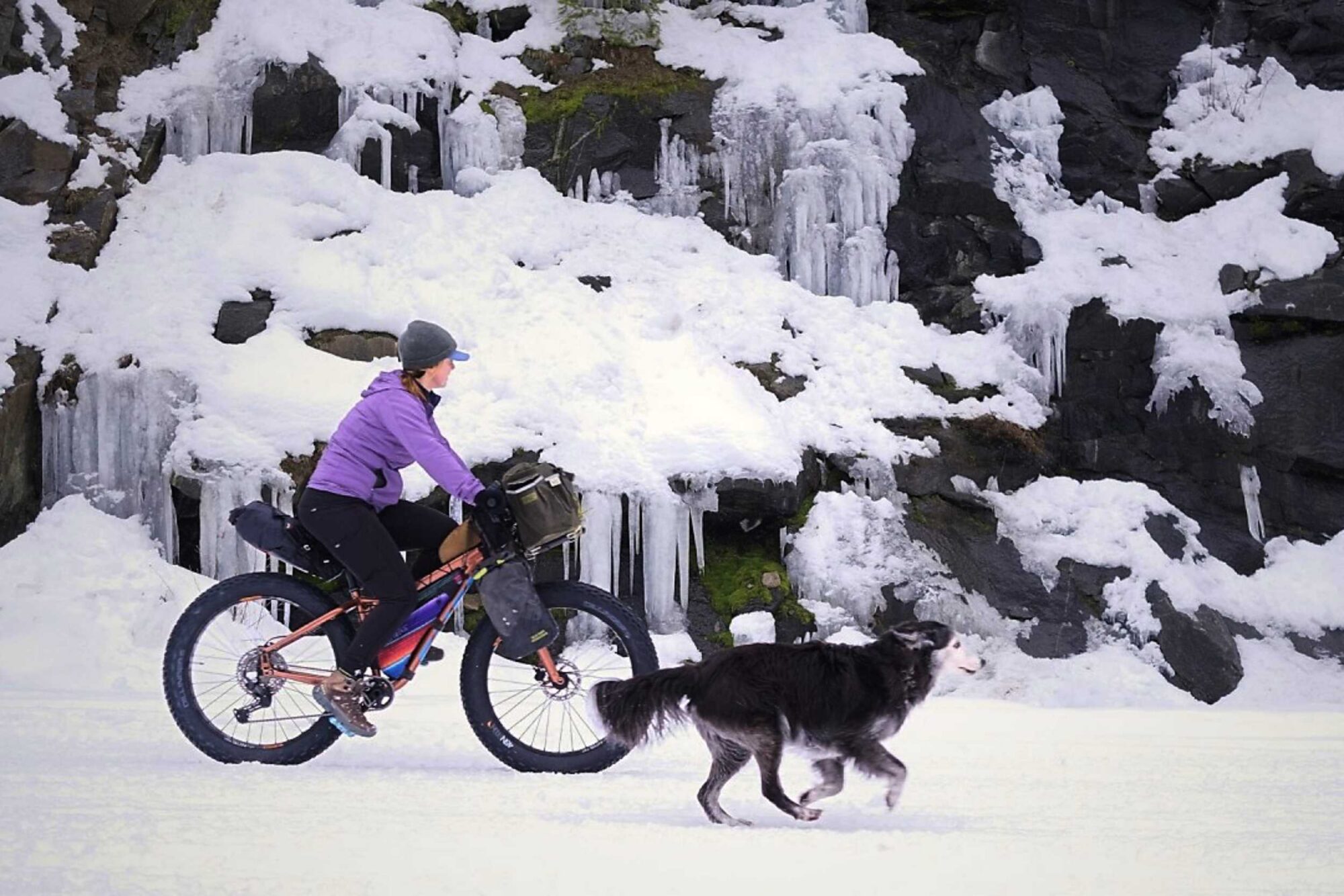 slow spokes tries winter bikepacking video