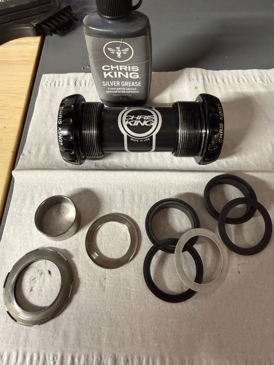 Chris King 24mm Bottom Bracket - Black + Fit Kit - BIKEPACKING.com