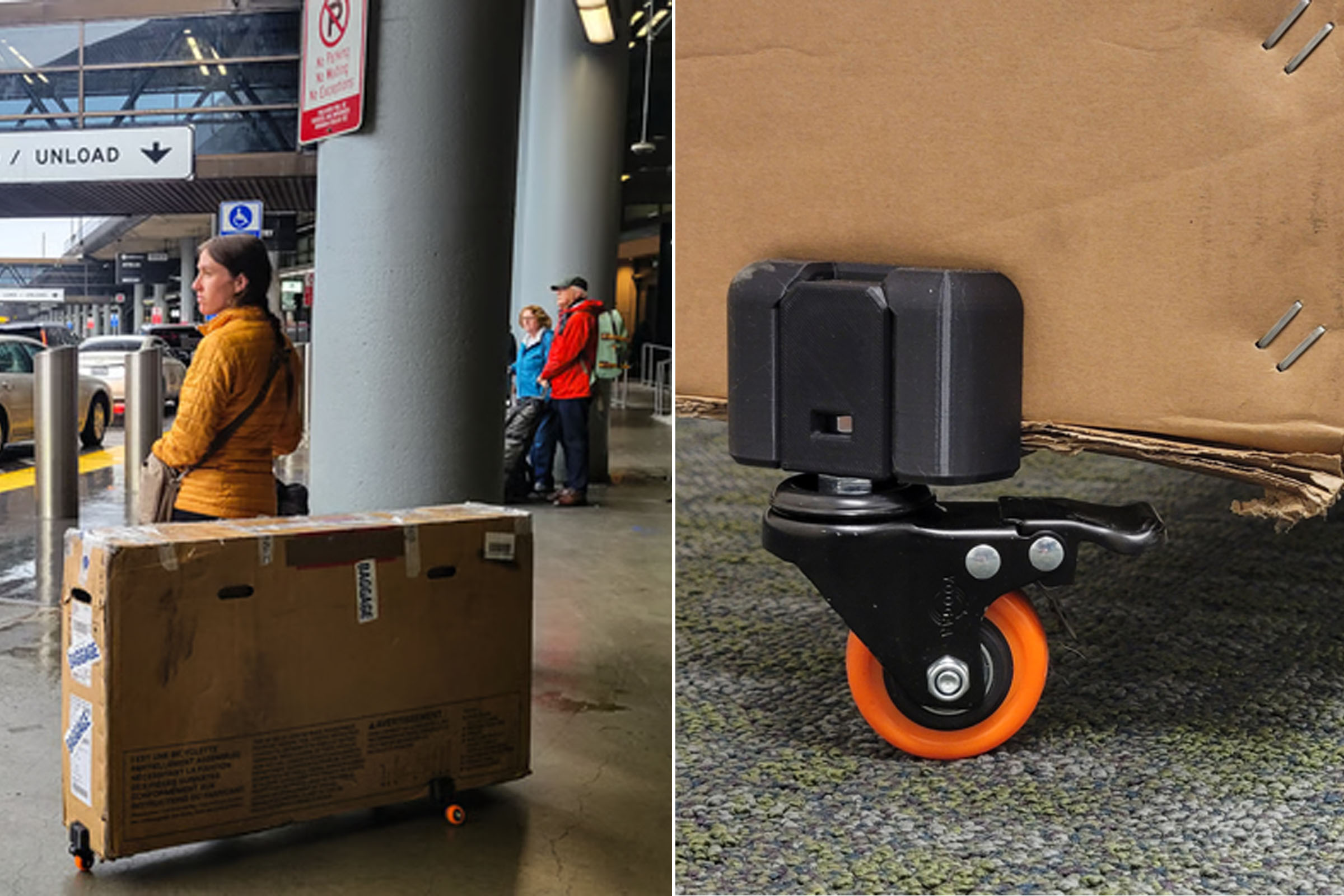 The RollPack Converts Bike Boxes into Rollers