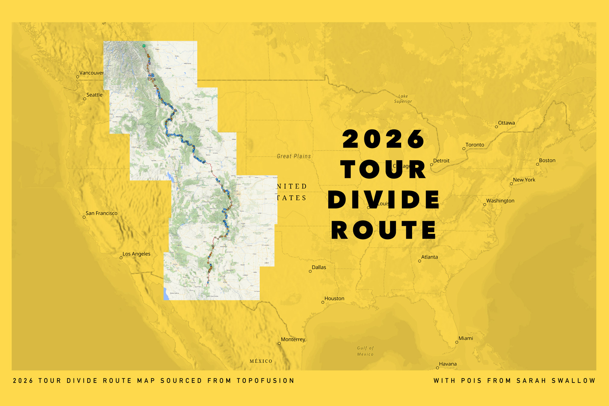 2026 Tour Divide Route