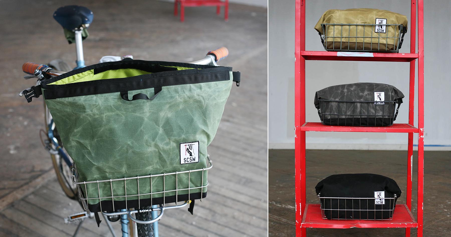 The SCSW Waxed Canvas Bag Is Made for Wald Baskets