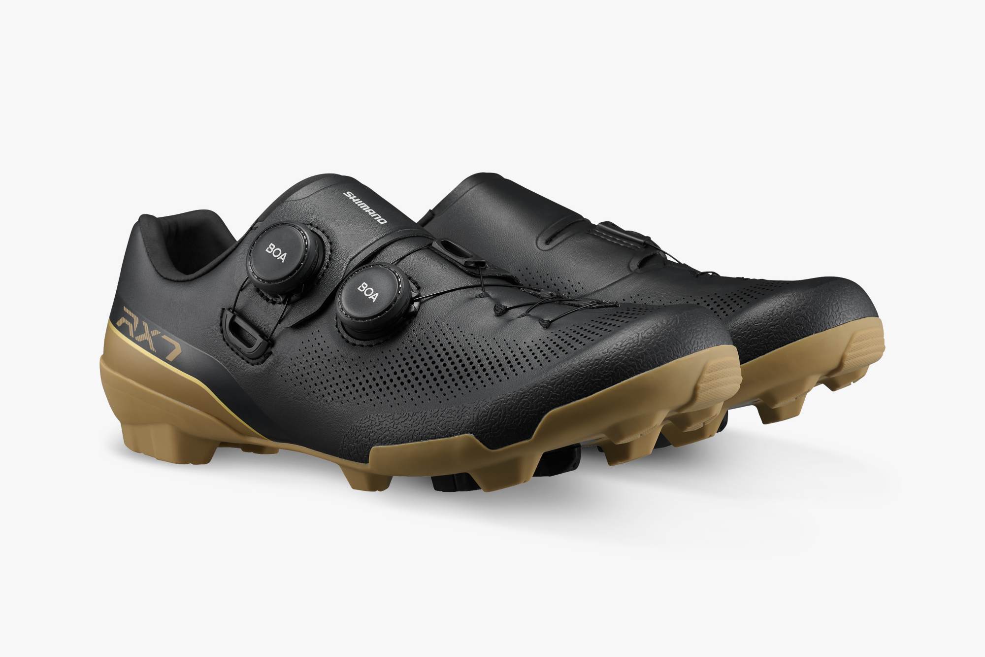 The Shimano RX710 Gravel Shoe Features Their Pontoon System