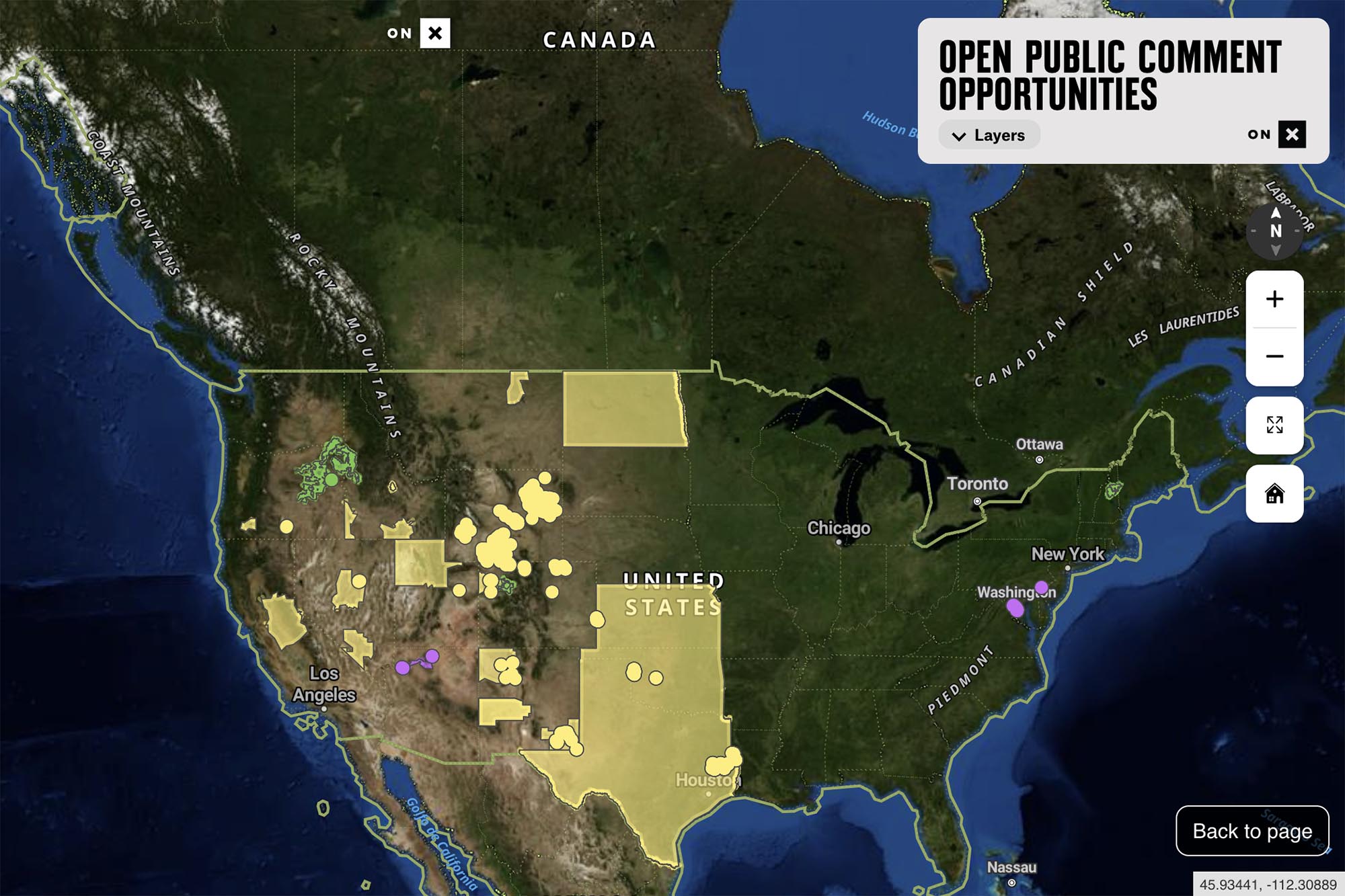 onX Maps Public Land Comment Map